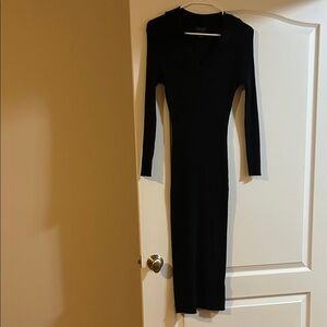 Ribbed cozy sweater dress- Rachel Zoe